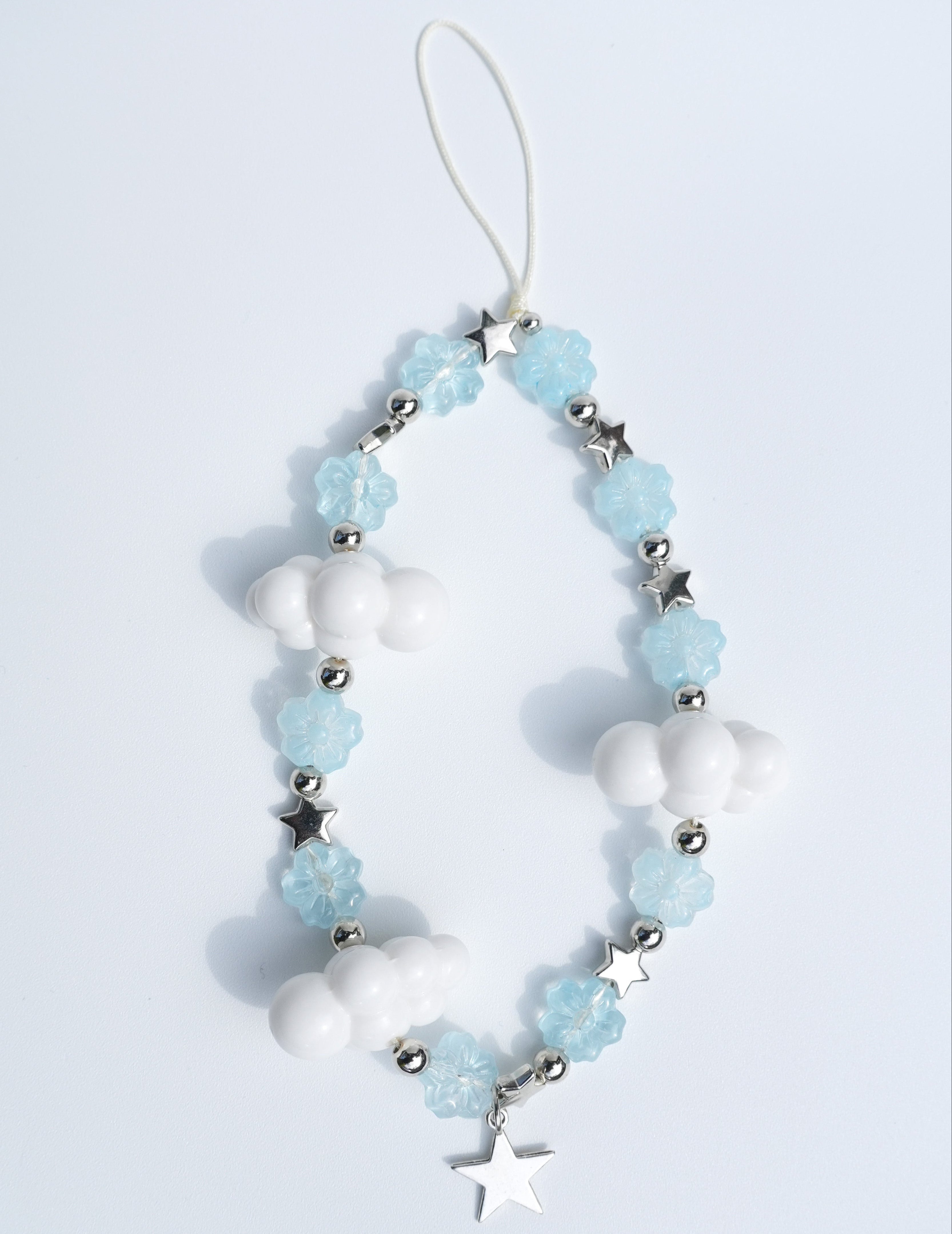 Blue Blossom Cloud Phone Charm