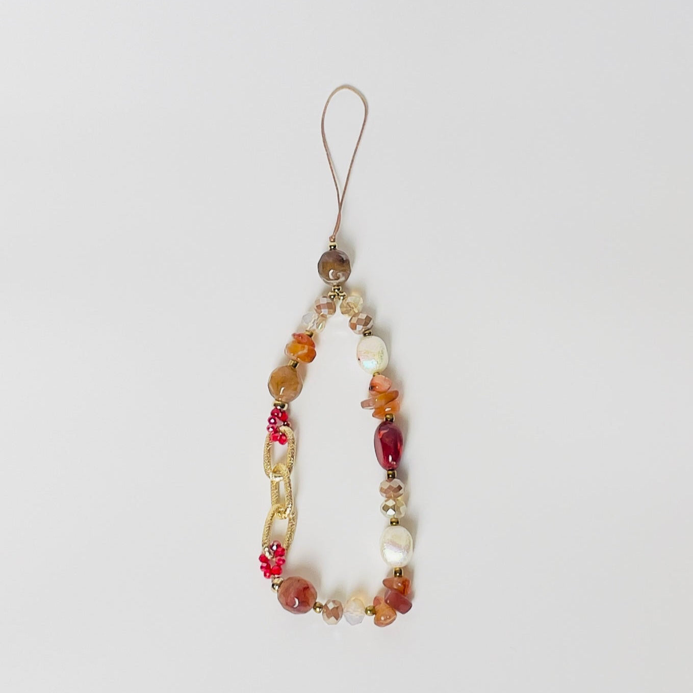 Chained Gravel Stone Phone Charm